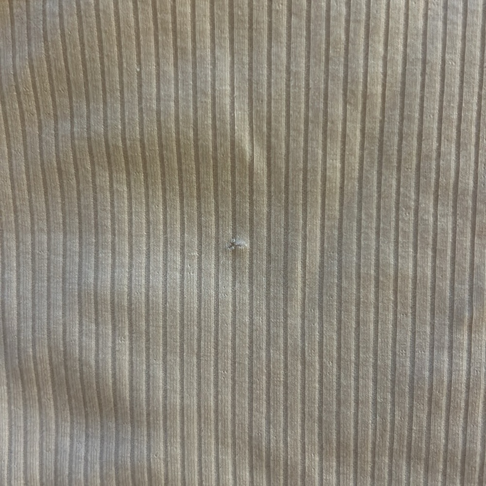 Reformation Cream Ribbed Tee - Picture 3 of 3